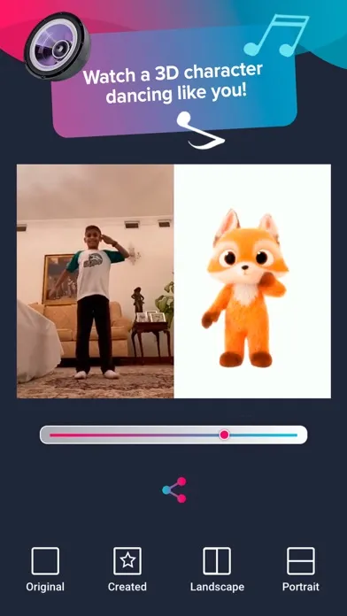 Tangkapan layar DanceMe: 3D Video Editor
