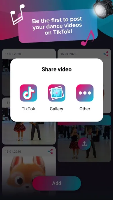 Tangkapan layar DanceMe: 3D Video Editor