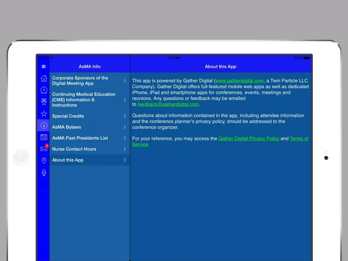 تصاویر AsMA 87th Annual Scientific Meeting iPad 