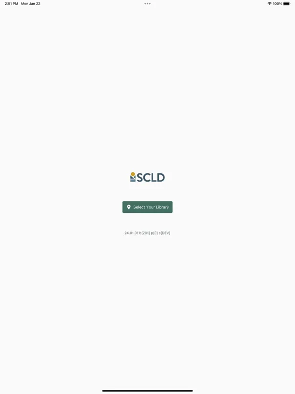 Capturas de tela do SCLD Libraries iPad 