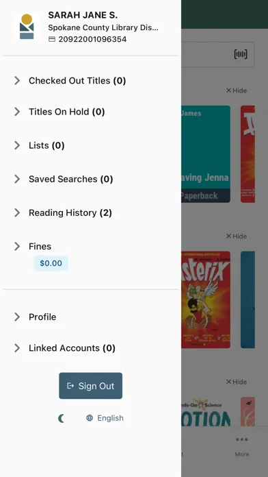 Capturas de tela do SCLD Libraries