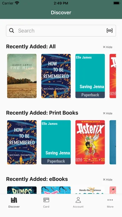 Capturas de tela do SCLD Libraries