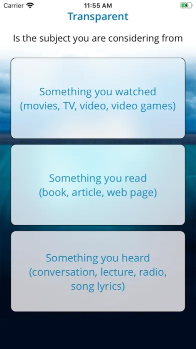 Transparent App سکرین شاٹس