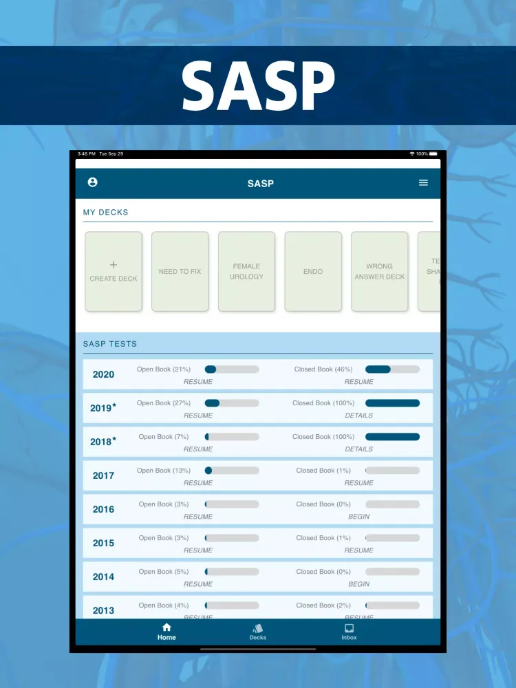 SASP AUA Self Assessment应用截图