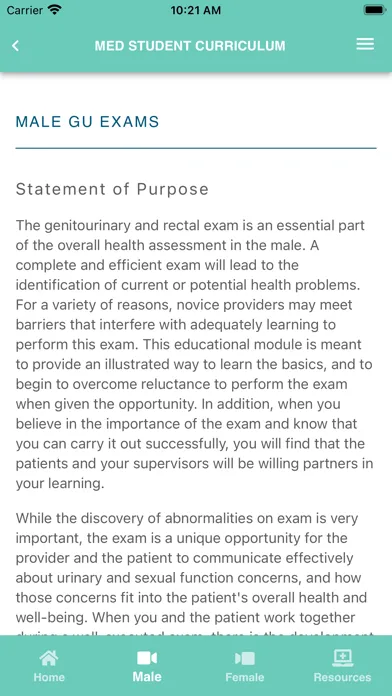 Скриншоты AUA Medical Student Curriculum