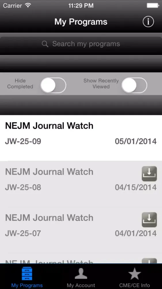Journal Watch स्क्रीनशॉट