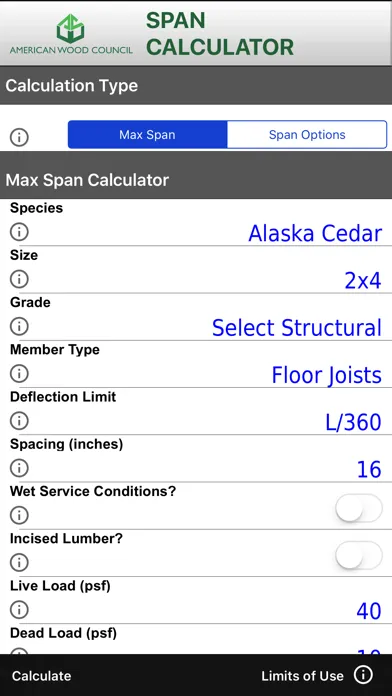Span Calc应用截图