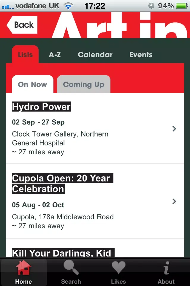 Art in Sheffield سکرین شاٹس