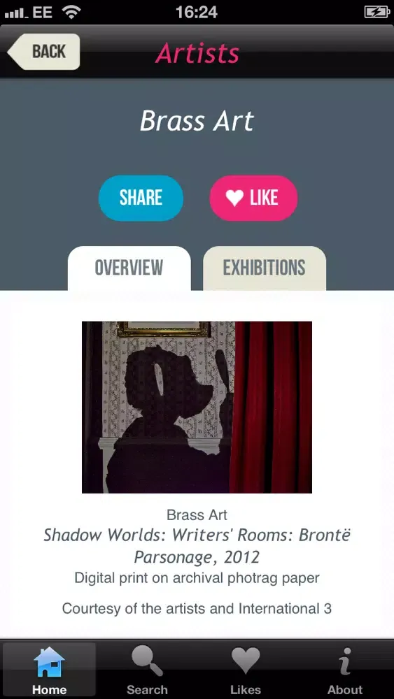 Screenshot di Art in Yorkshire goes Contemporary (Axisweb)