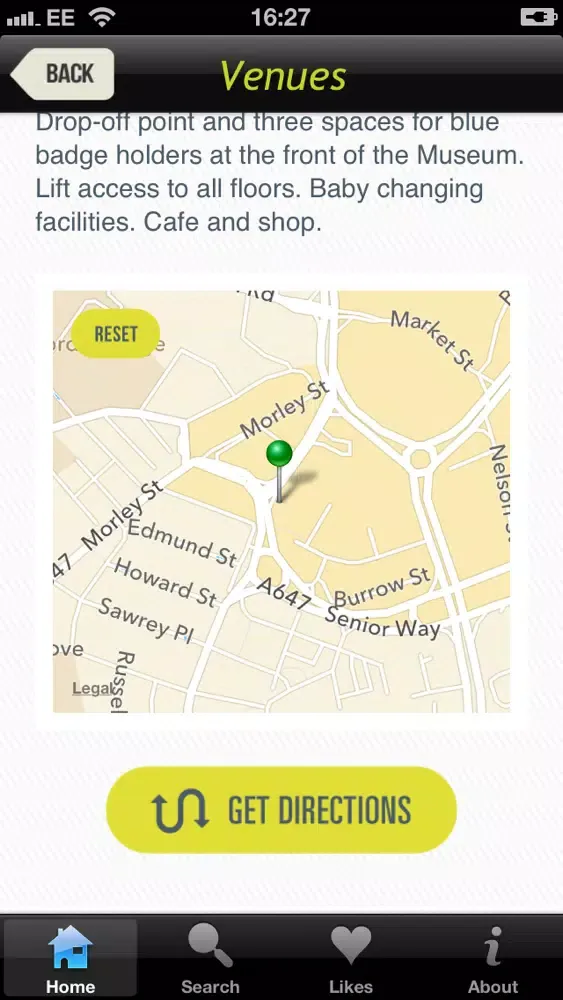 Screenshot di Art in Yorkshire goes Contemporary (Axisweb)