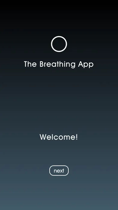 Captures d'écran de The Breathing App