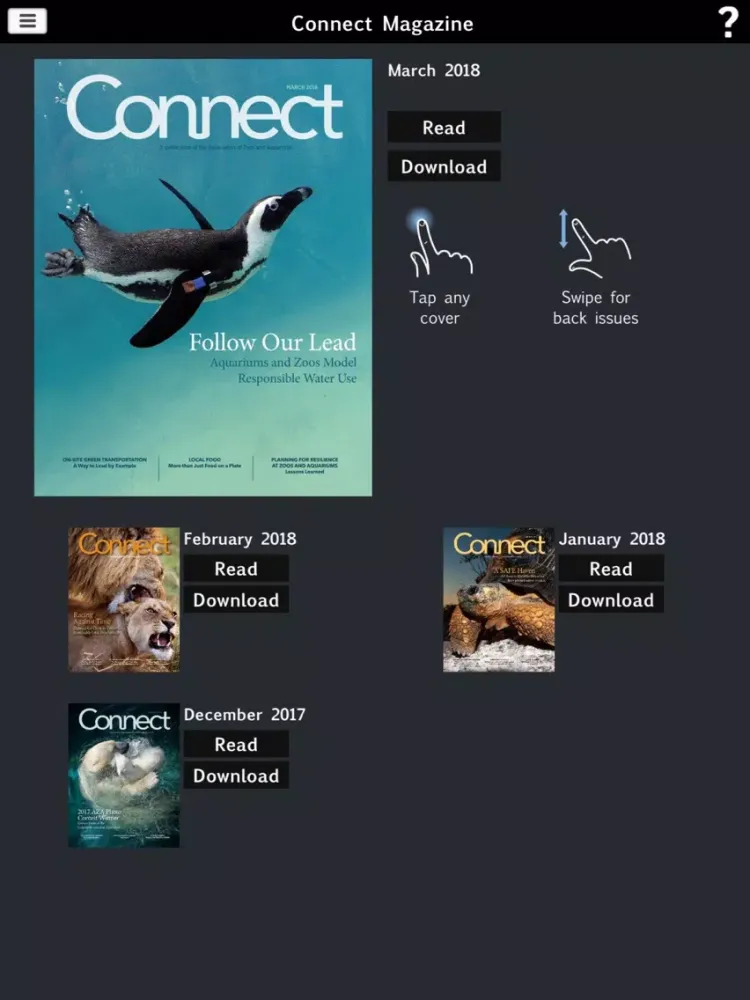 AZA Connect Magazine iPad  स्क्रीनशॉट