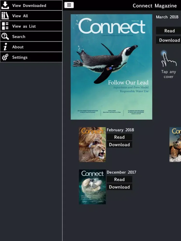 AZA Connect Magazine iPad  स्क्रीनशॉट