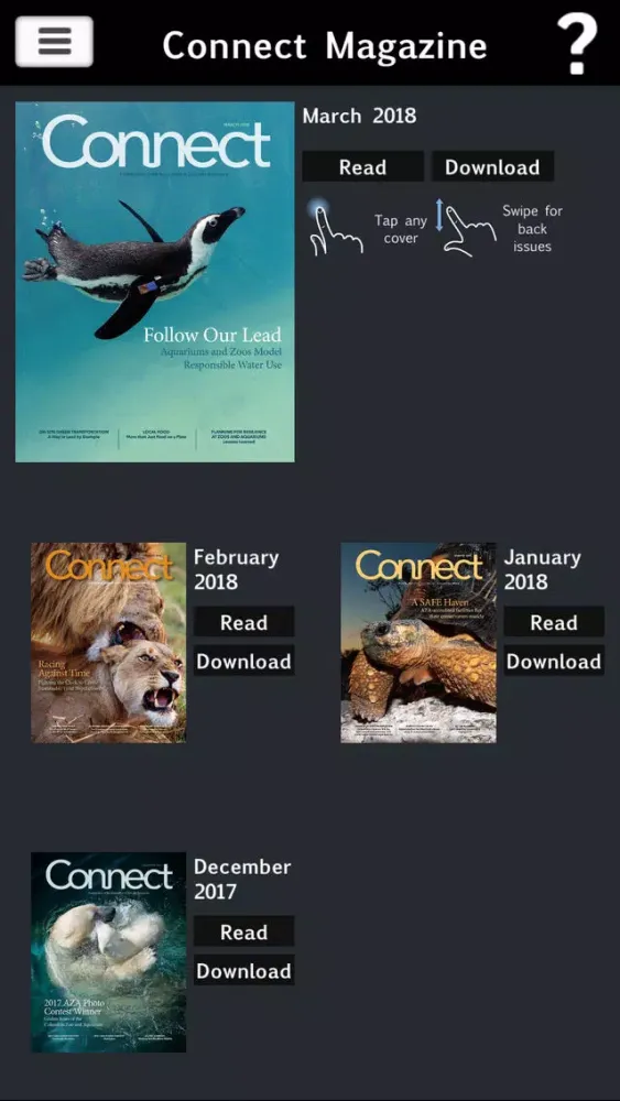 AZA Connect Magazine स्क्रीनशॉट