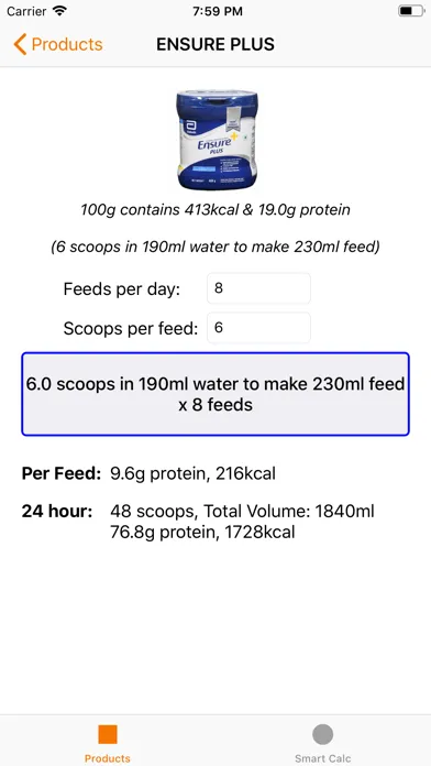 Capturas de pantalla de Feed Calc