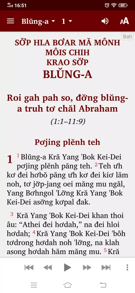Kinh Thanh Bahnar سکرین شاٹس