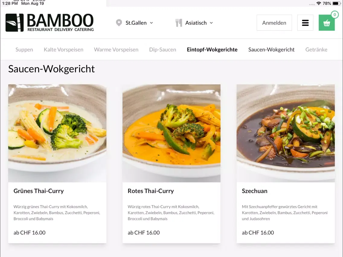 Capturas de pantalla de Bamboo Delivery – Foodkurier iPad 