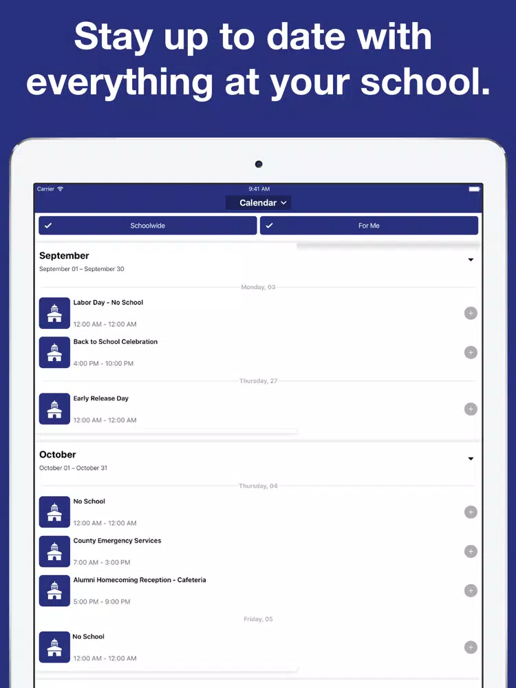 Screenshot di Boyd Buchanan School iPad 