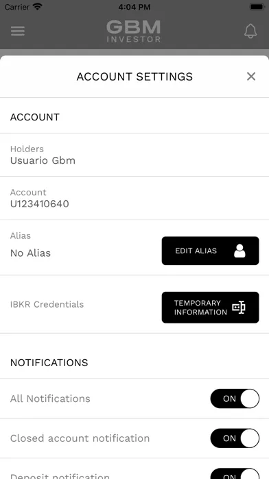 Screenshot di GBM Investor