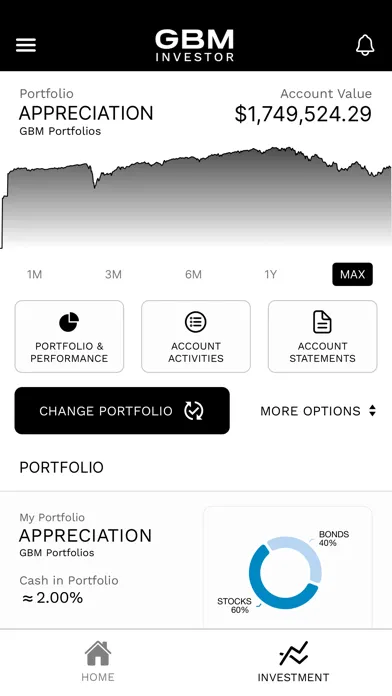 Screenshot di GBM Investor