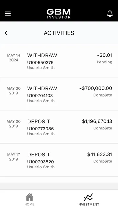 Screenshot di GBM Investor