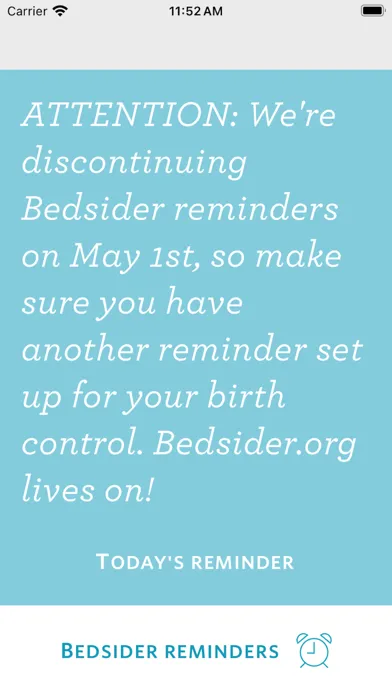 Bedsider Birth Control Remind 스크린샷