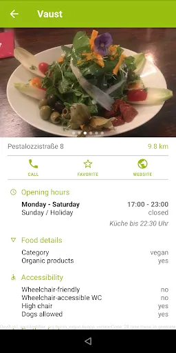 Capturas de tela do Berlin-Vegan