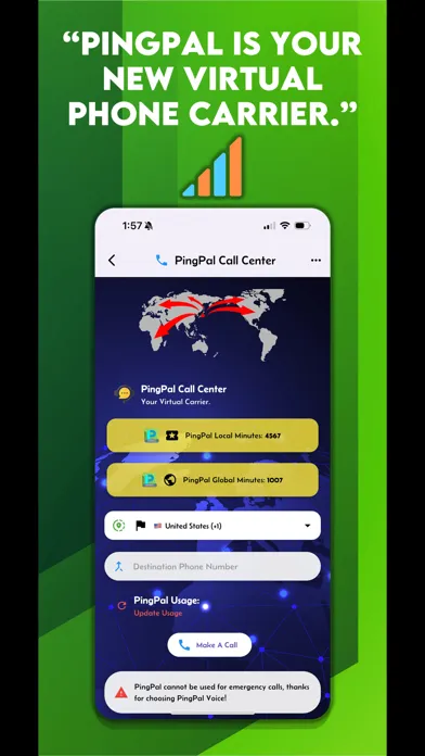 Ảnh chụp màn hình của PingPal Text Now 2nd Number