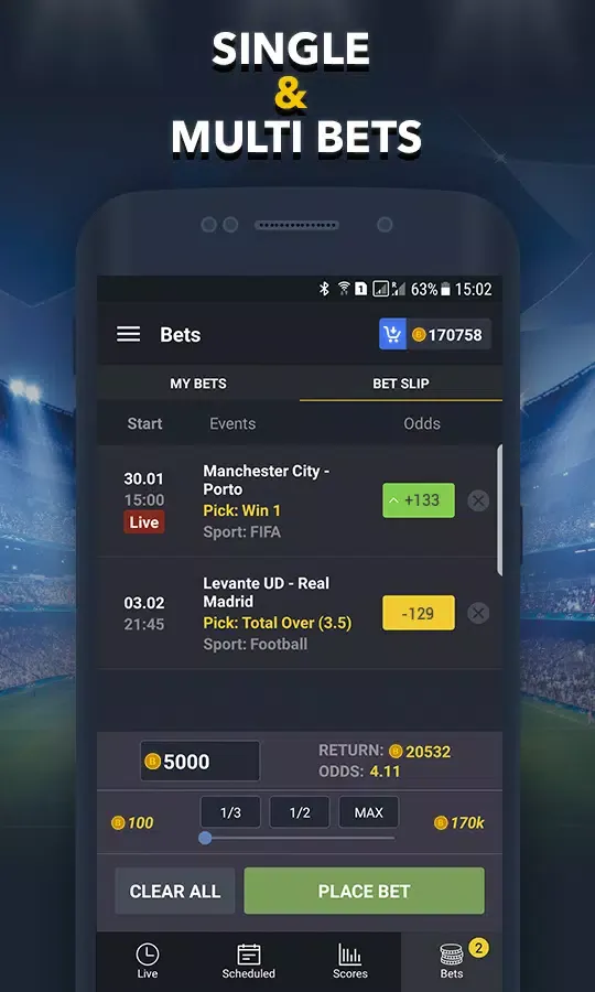 Скриншоты Sports Betting Game - BET UP