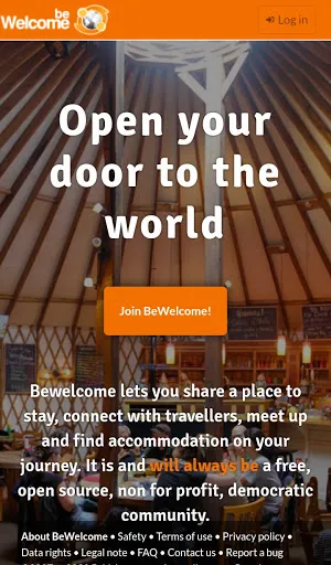 BeWelcome Hospitality Exchange Screenshots