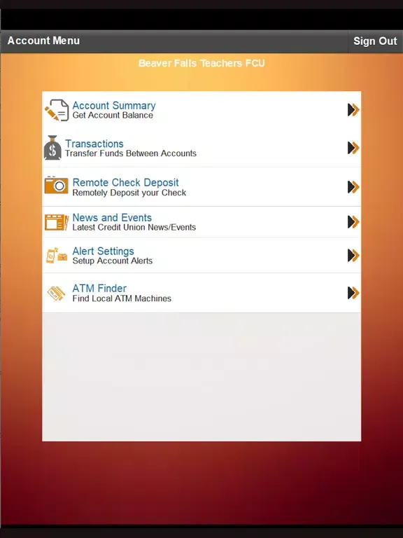 Beaver Falls Teachers FCU App iPad  سکرین شاٹس