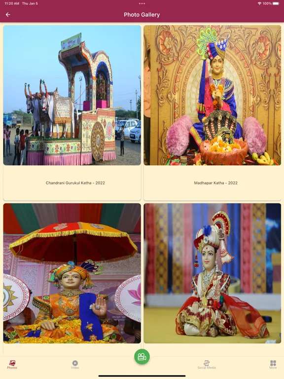 SSMB - Bhuj Mandir Utsav App iPad  スクリーンショット