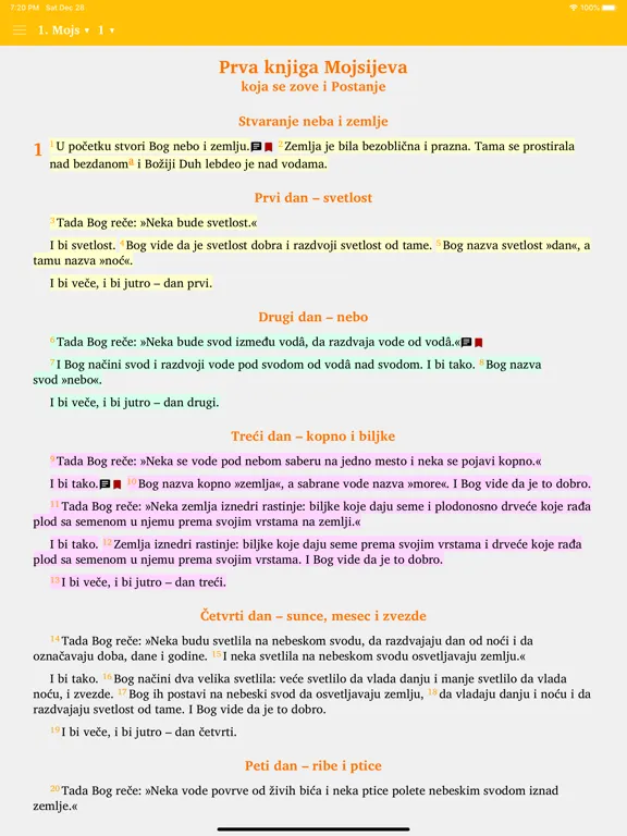 Capturas de pantalla de Biblija SSP iPad 