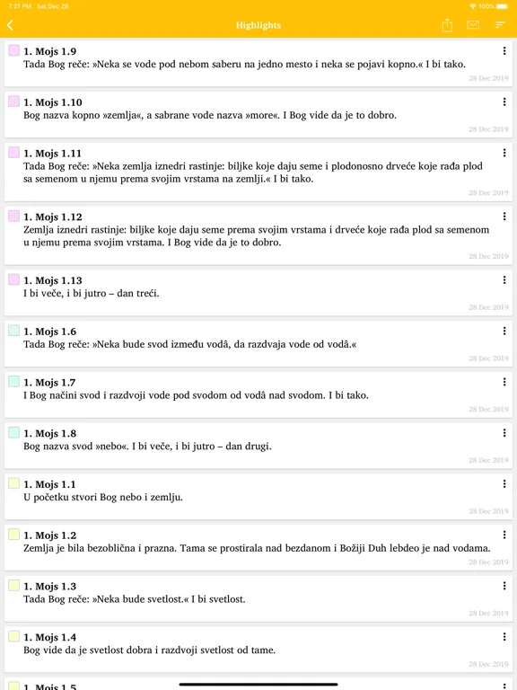 Capturas de pantalla de Biblija SSP iPad 