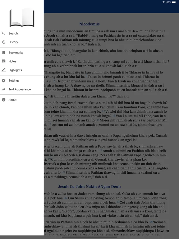 Ảnh chụp màn hình của Hakha Bible Thiang iPad 