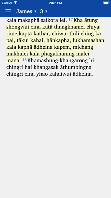 Zrzuty ekranu Tangkhul Naga New Testament