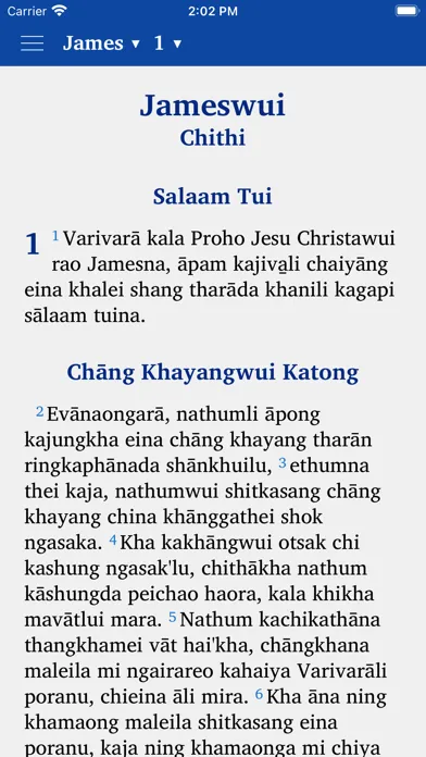 Zrzuty ekranu Tangkhul Naga New Testament