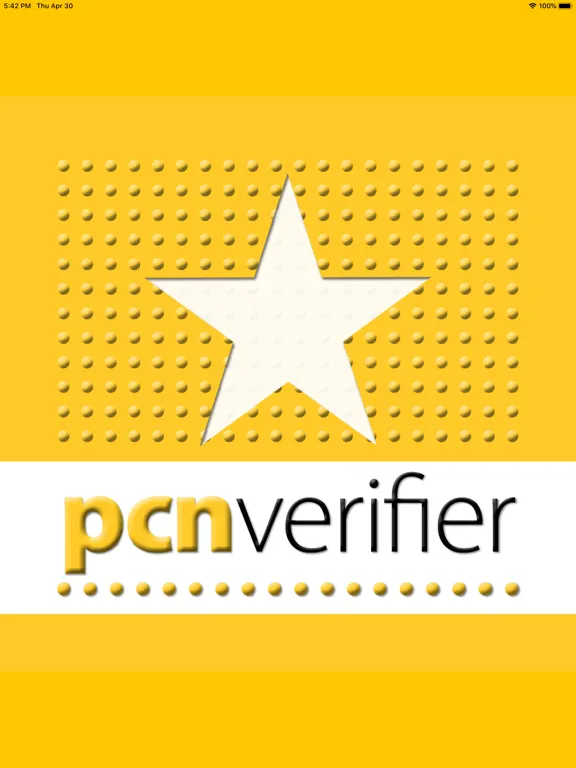 Zrzuty ekranu PCN Verifier iPad 