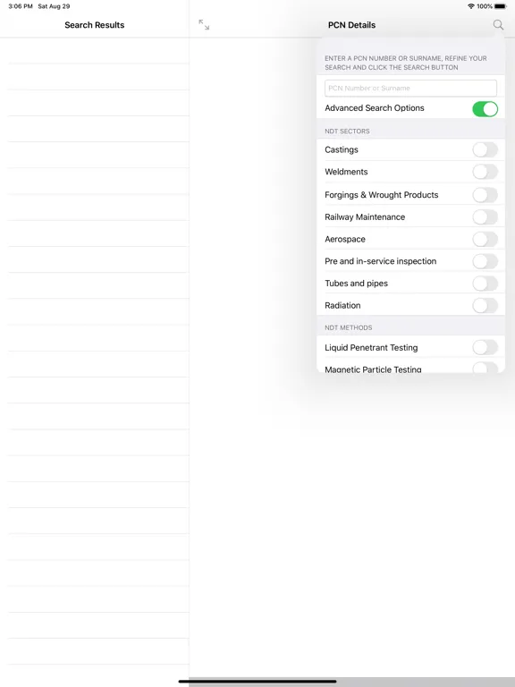 Zrzuty ekranu PCN Verifier iPad 