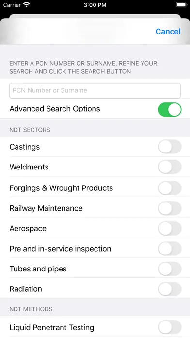Zrzuty ekranu PCN Verifier