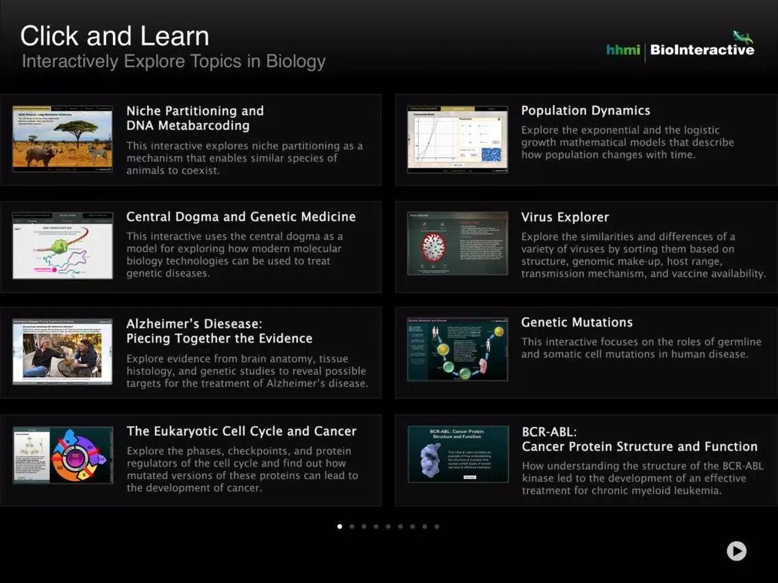 Captures d'écran de Click and Learn iPad 