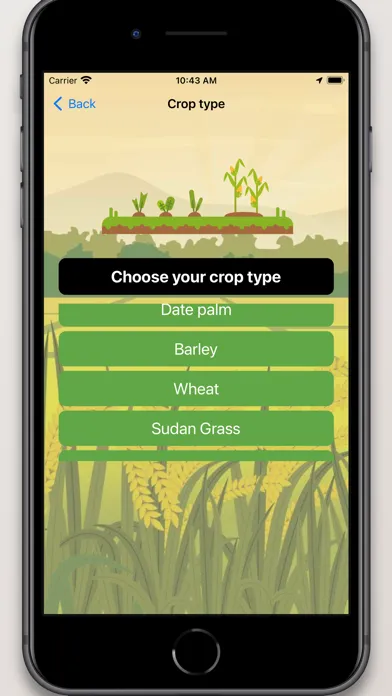 Capturas de tela do ICBA Irrigation App