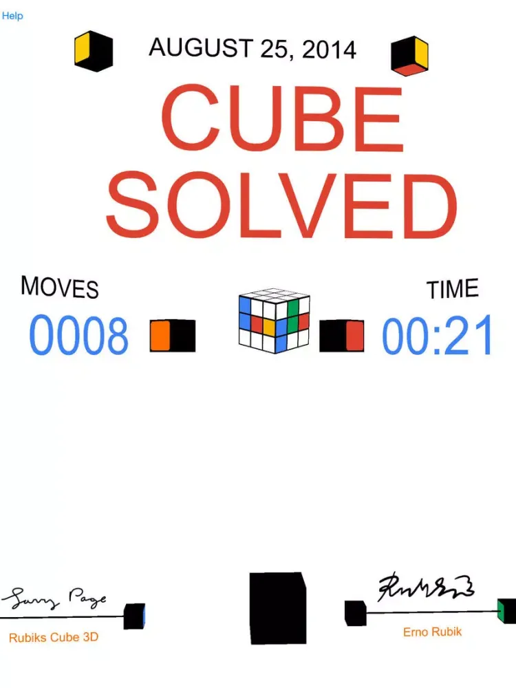 Cube 3D Random Play iPad  Screenshots