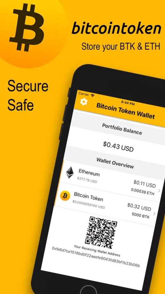 Capturas de pantalla de Bitcoin Token Wallet