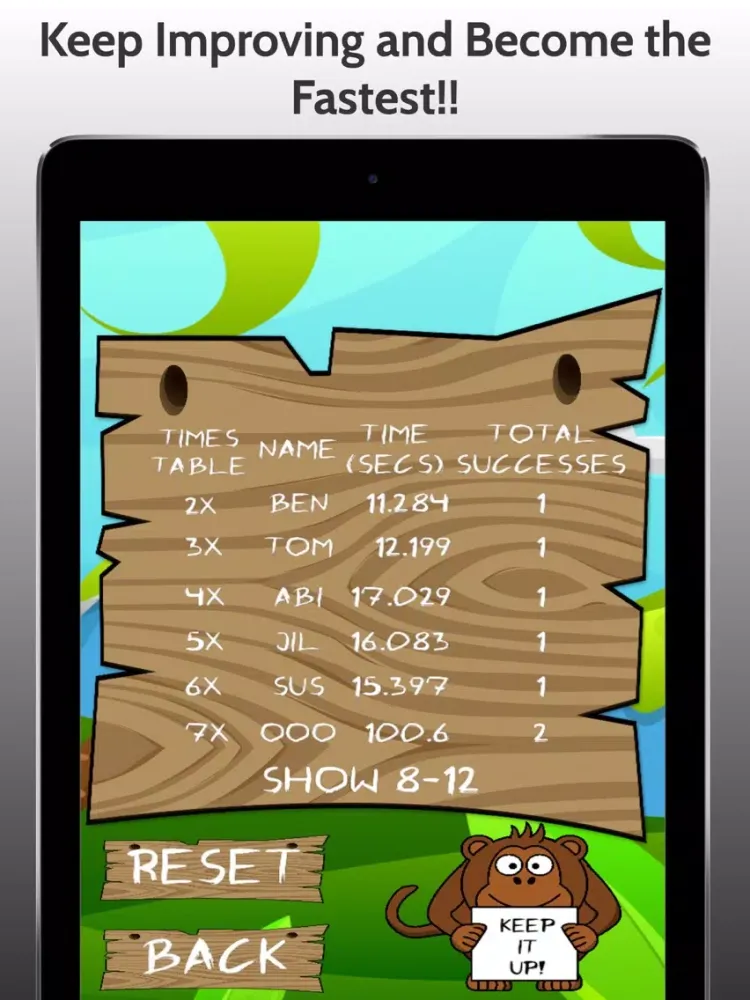 تصاویر Times Tables game for school iPad 