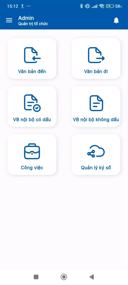 Screenshot di VMU eOffice