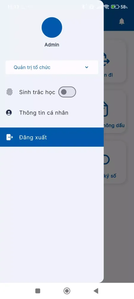 Screenshot di VMU eOffice