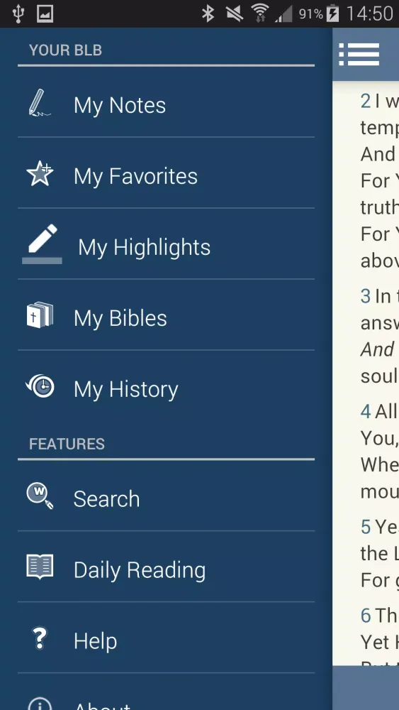 Capturas de tela do Blue Letter Bible