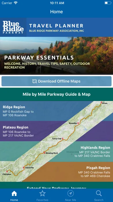 Скриншоты Blue Ridge Pkwy Travel Planner