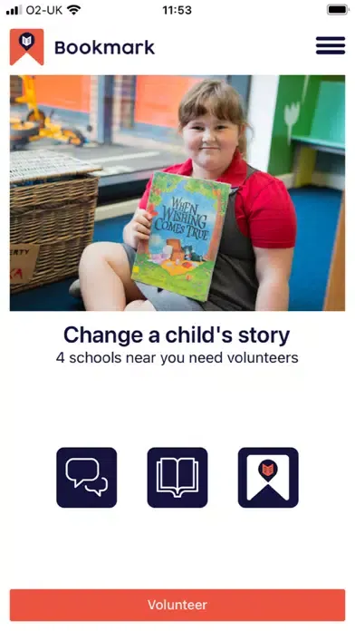 Zrzuty ekranu Bookmark Reading Charity